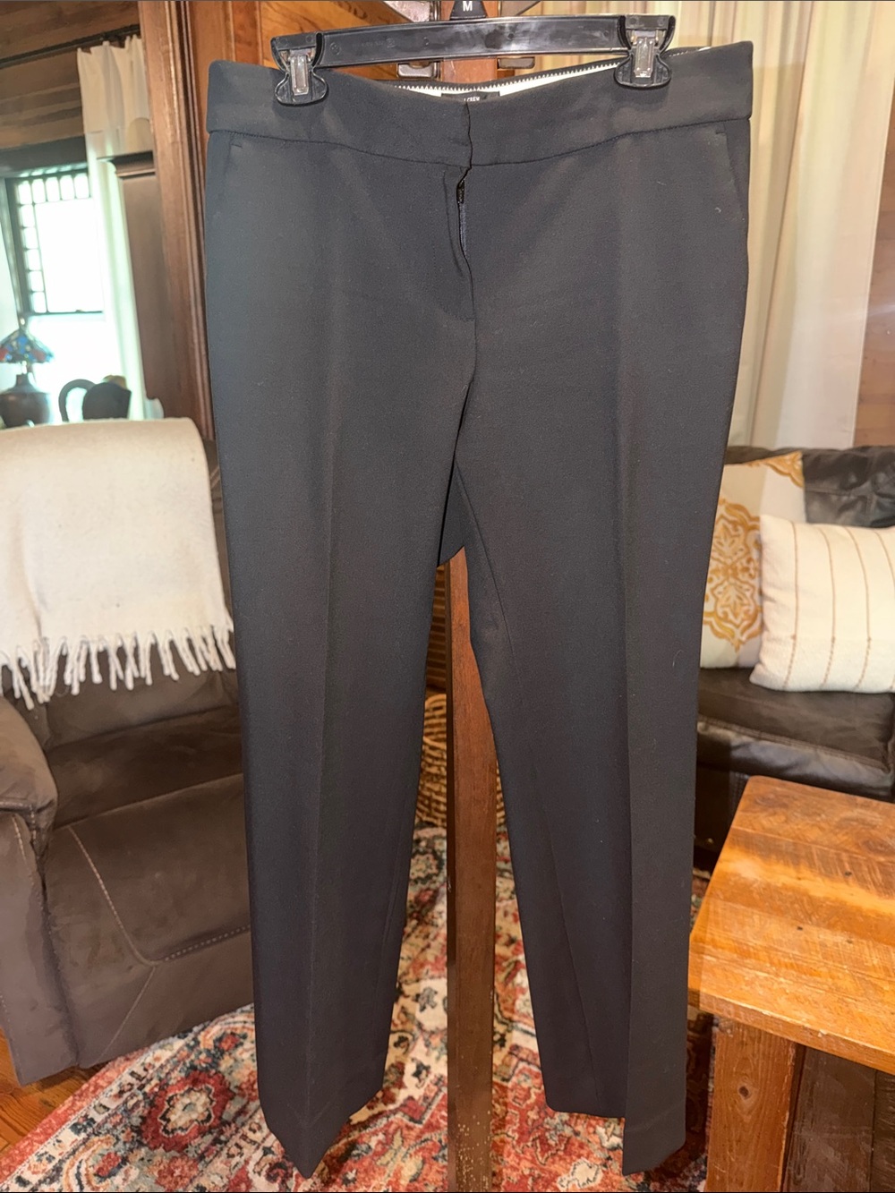 J. Crew Black Slim Straight Dress Pants